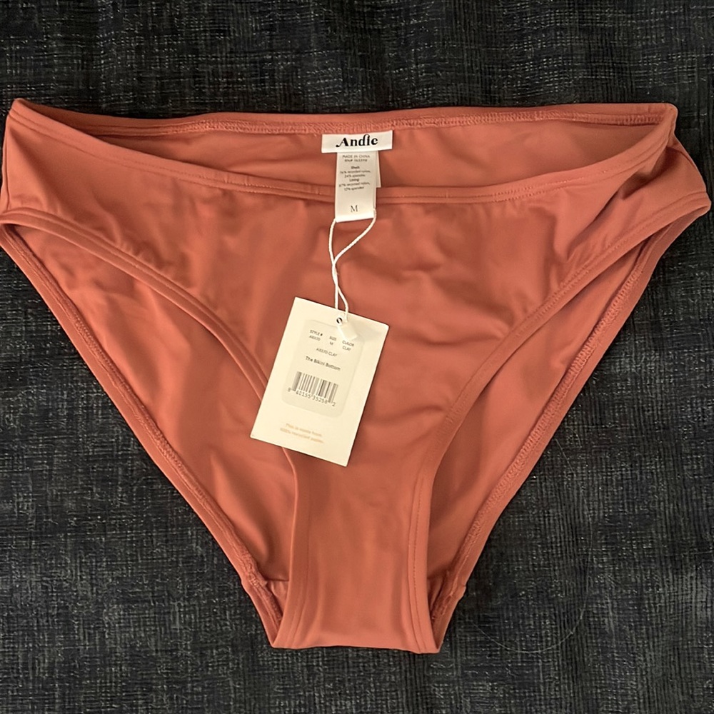 Brand new with tags Andie Swim classic “The Bikini Bottom” in CLAY